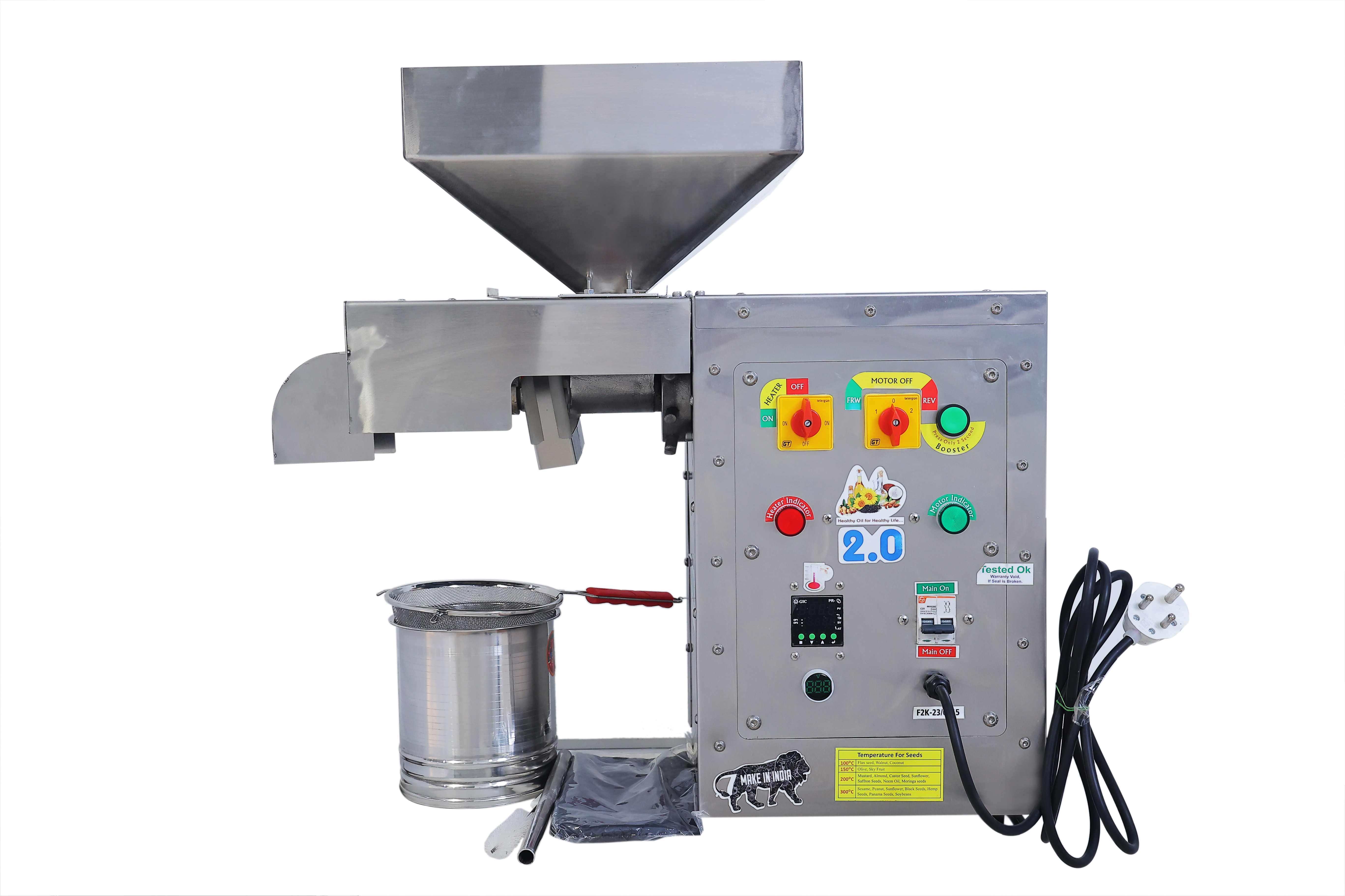 Semi Automatic SA-2017 Commercial Cold Press Oil Machine